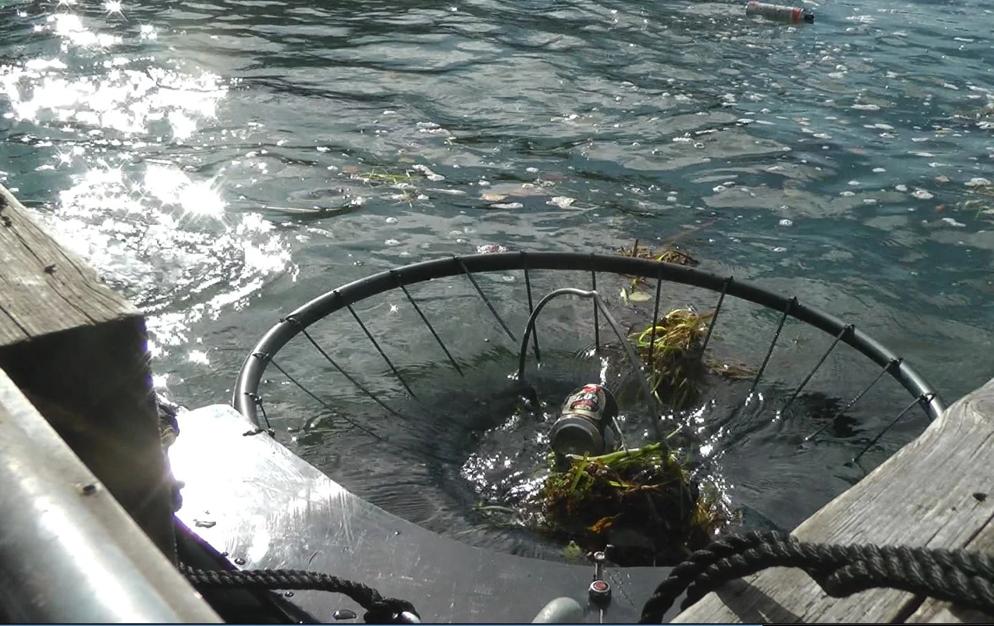 Litter drawn into PortBin Tide